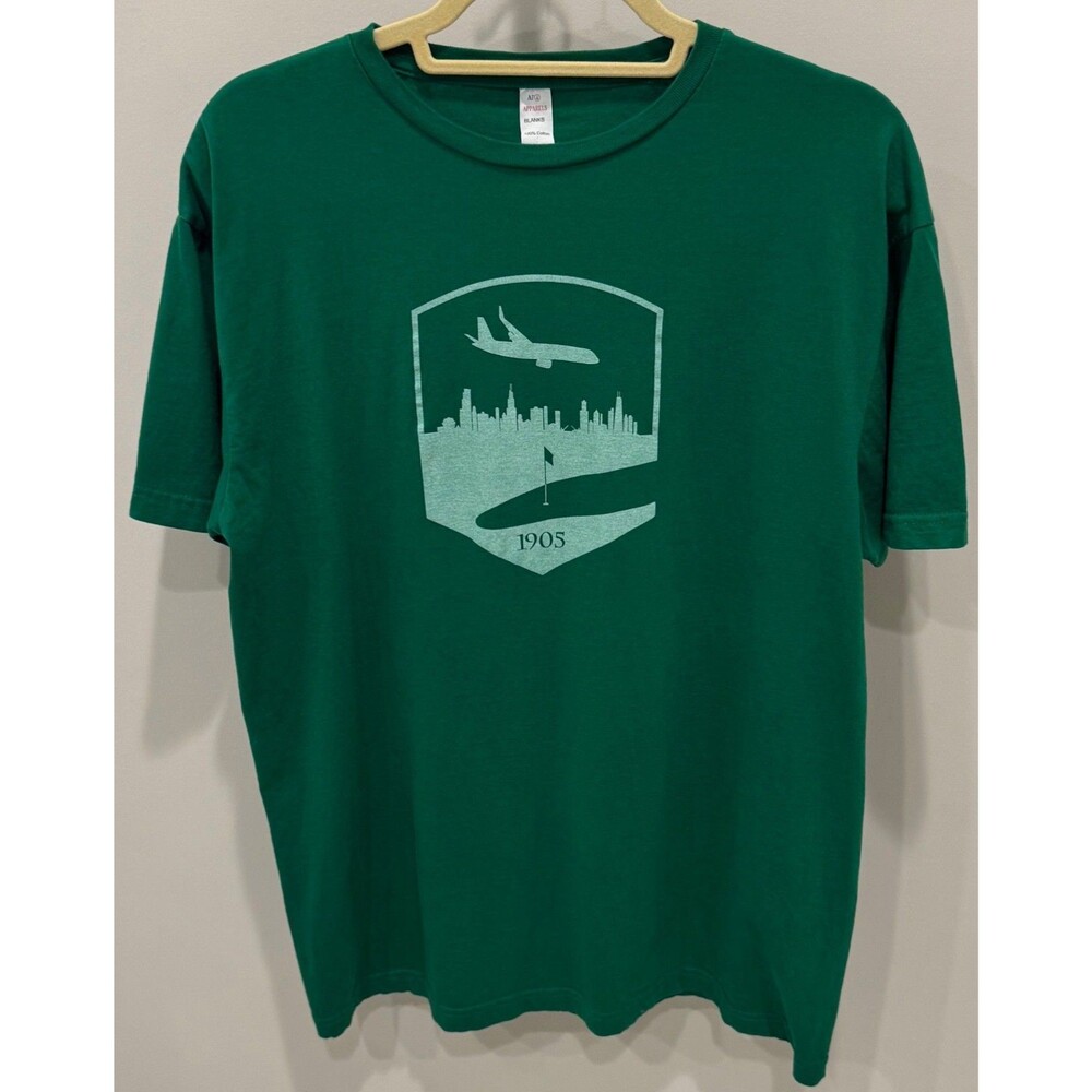 Ridgemoor Country Club - Alternative Logo T-Shirt - Men's Size Large - Green